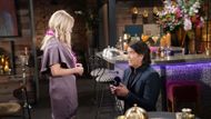 Chris (Lauralee Bell) accepted Danny's (Michael Damian) proposal on The Young and the Restless | Image: JPI